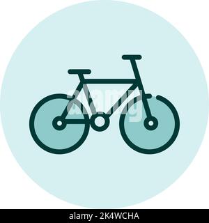 Mountain bike, illustration, vector on a white background. Stock Vector