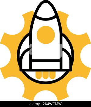 Project menagement start up, illustration, vector on a white background. Stock Vector