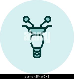 Small moped, illustration, vector on a white background. Stock Vector