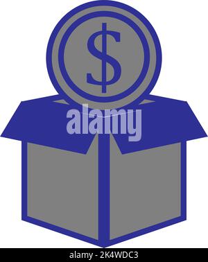 SEO analytics money amount, illustration, vector on a white background. Stock Vector