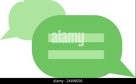 Work chat, illustration, vector on a white background. Stock Vector