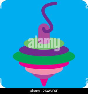 Toy spinner, illustration, vector on a white background. Stock Vector