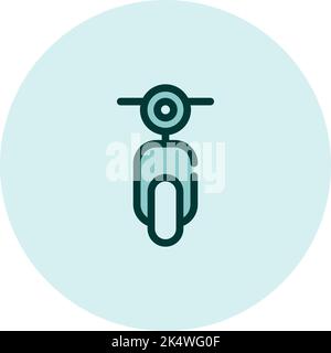 Small bike, illustration, vector on a white background. Stock Vector
