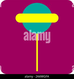 Chupa chups lolipop, illustration, vector on a white background. Stock Vector