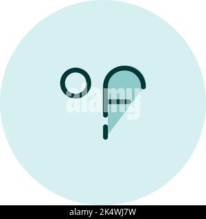Forecast fahrenheit, illustration, vector on a white background. Stock Vector