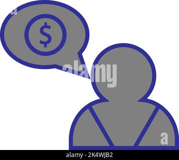 SEO analytics businessman, illustration, vector on a white background. Stock Vector