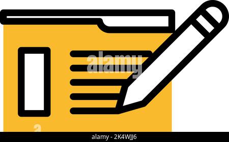 SEO copywritting, illustration, vector on a white background. Stock Vector