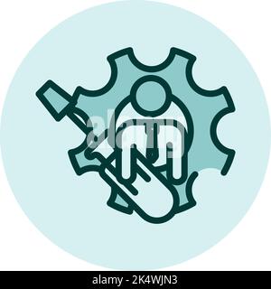 Business skills, illustration, vector on a white background. Stock Vector