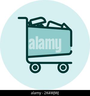 Business industry consumer goods, illustration, vector on a white background. Stock Vector
