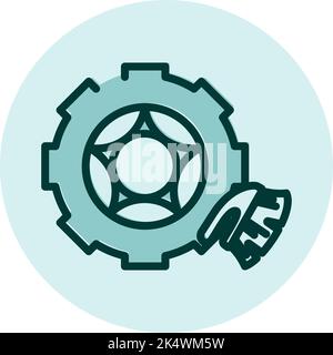 Car cleaning, illustration, vector on a white background. Stock Vector