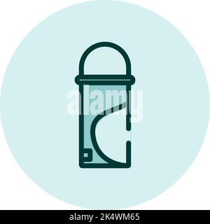Waxing bottle, illustration, vector on a white background. Stock Vector