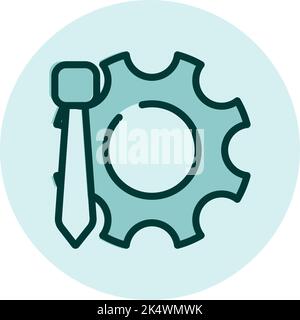 Business optimization, illustration, vector on a white background. Stock Vector
