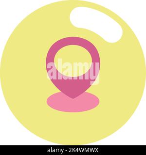 Banking location, illustration, vector on a white background. Stock Vector