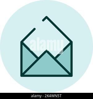 Contacts mail, illustration, vector on a white background. Stock Vector