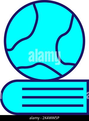 Geography education, illustration, vector on a white background. Stock Vector