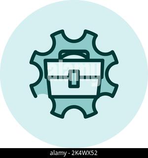 Business optimization, illustration, vector on a white background. Stock Vector