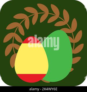 Olive branch, illustration, vector on a white background. Stock Vector