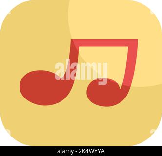 Music hobbie, illustration, vector on a white background. Stock Vector