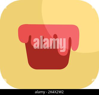 Cooking hobbie, illustration, vector on a white background. Stock Vector