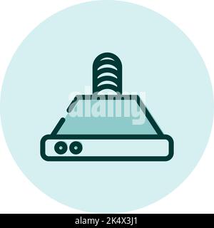 Household electronics range hood, illustration, vector on a white background. Stock Vector
