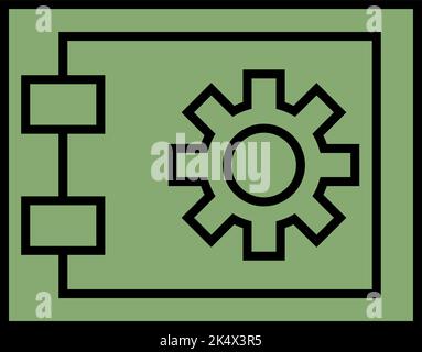 Finance safe, illustration, vector on a white background. Stock Vector