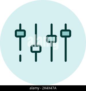 Marketing settings, illustration, vector on a white background. Stock Vector