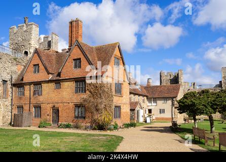 Framlingham castle Workhouse building in The Inner Ward of Framlingham Castle grounds Framlingham Suffolk England UK GB Europe Stock Photo