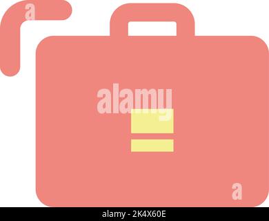 Office bag, illustration, vector on a white background. Stock Vector