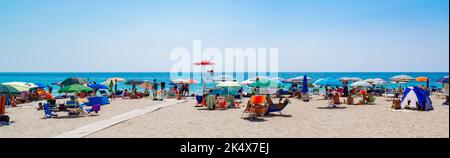 Panoramic view of Lido Marini, Apuglia, South Italy Stock Photo