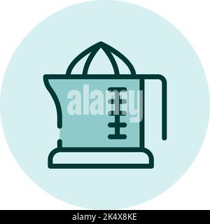 Household electronics juicer, illustration, vector on a white background. Stock Vector