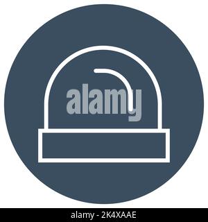 Police signal, illustration, vector on a white background. Stock Vector