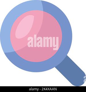 Logistics search, illustration, vector on a white background. Stock Vector