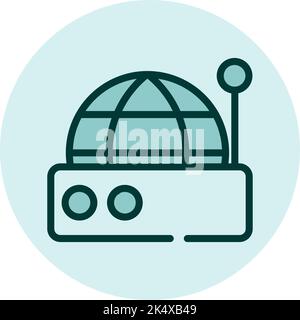 Internet providing service, illustration, vector on a white background. Stock Vector