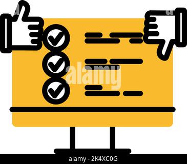 Testing icon, illustration, vector on a white background. Stock Vector