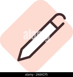 Edit account, illustration, vector on a white background. Stock Vector