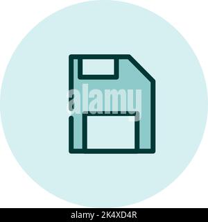 Save icon, illustration, vector on a white background. Stock Vector