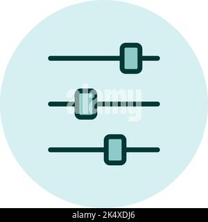 Settings icon, illustration, vector on a white background. Stock Vector