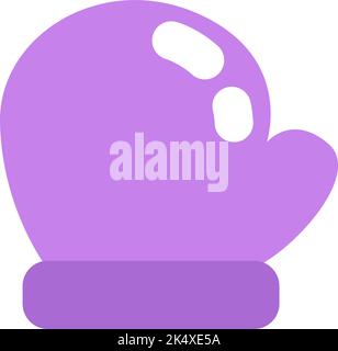 Winter gloves, illustration, vector on a white background. Stock Vector