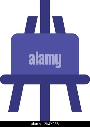 Paint easel, illustration, vector on a white background. Stock Vector