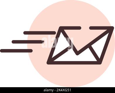 Ads email, illustration, vector on a white background. Stock Vector