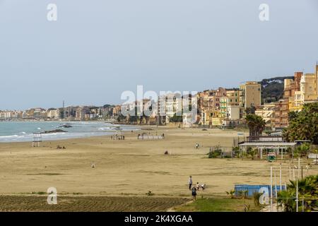 NETTUNO, ROME, ITALY - July 18, 2022: seafront of Neptune a city about 51 kilometres (32 mi) south of Rome Stock Photo