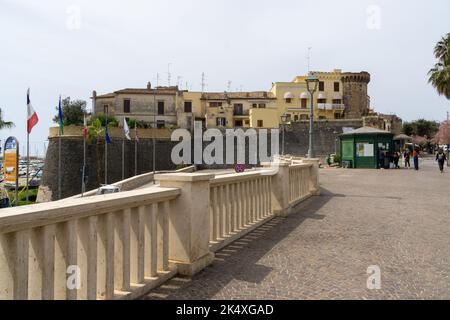 NETTUNO, ROME, ITALY - July 18, 2022: seafront of Neptune a city about 51 kilometres (32 mi) south of Rome Stock Photo