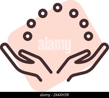 Juggling show, illustration, vector on a white background. Stock Vector