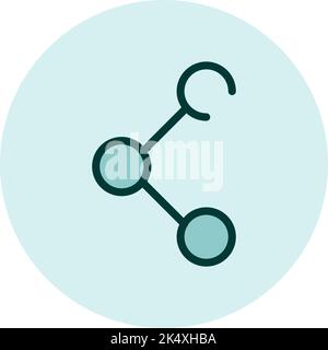 Share icon, illustration, vector on a white background. Stock Vector