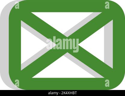 Banking letter, illustration, vector on a white background. Stock Vector