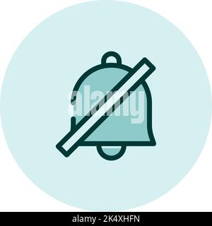 Sound off icon, illustration, vector on a white background. Stock Vector