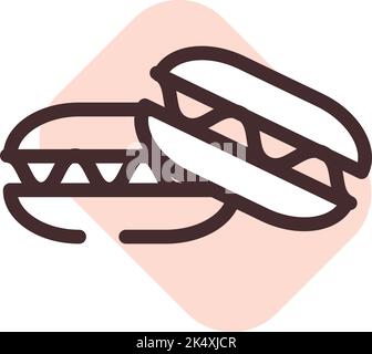 Sweet macaroons, illustration, vector on a white background. Stock Vector