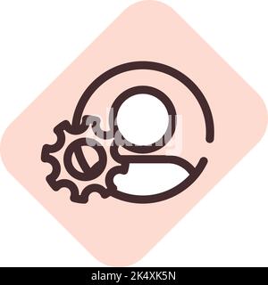 App settings, illustration, vector on a white background. Stock Vector
