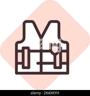 Vest law, illustration, vector on a white background. Stock Vector