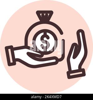 Bribery law, illustration, vector on a white background. Stock Vector